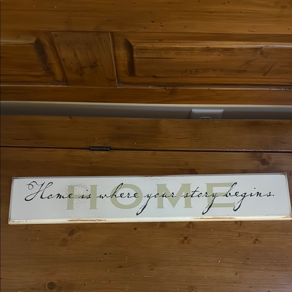 🌸3/$15 Home is Where Your Story Begins Wall Hanging / Sign
